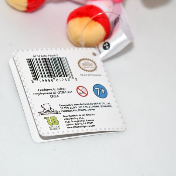 Little Buddy LB Super Mario All Star Collection 1249 Baby Peach Plush, 6" - Yell - Picture 2 of 3